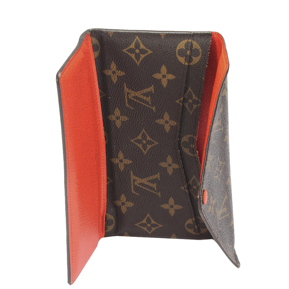 

Louis Vuitton Monogram Canvas Sarah Wallet, Brown