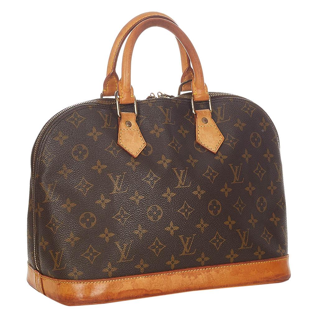 

Louis Vuitton Monogram Canvas Alma PM Bag, Brown