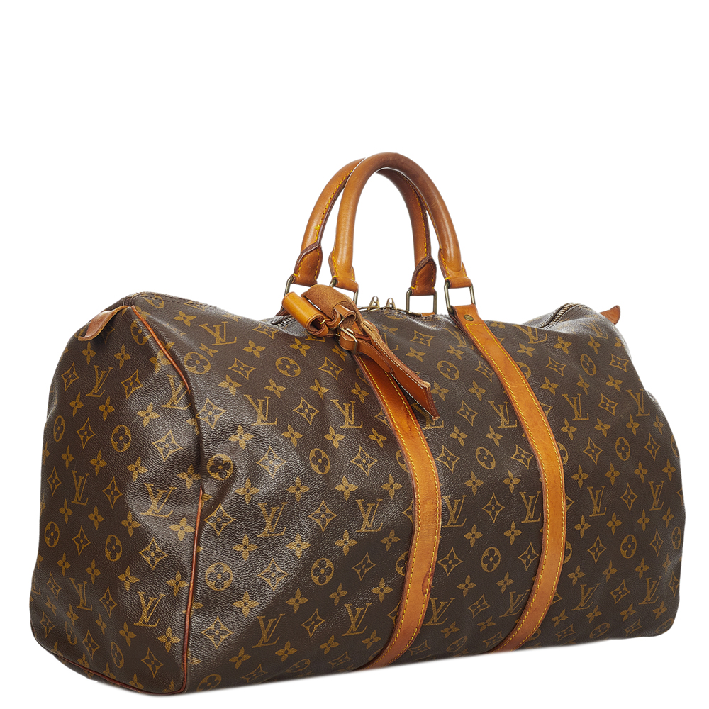 

Louis Vuitton Monogram Canvas Keepall 50 Bag, Brown