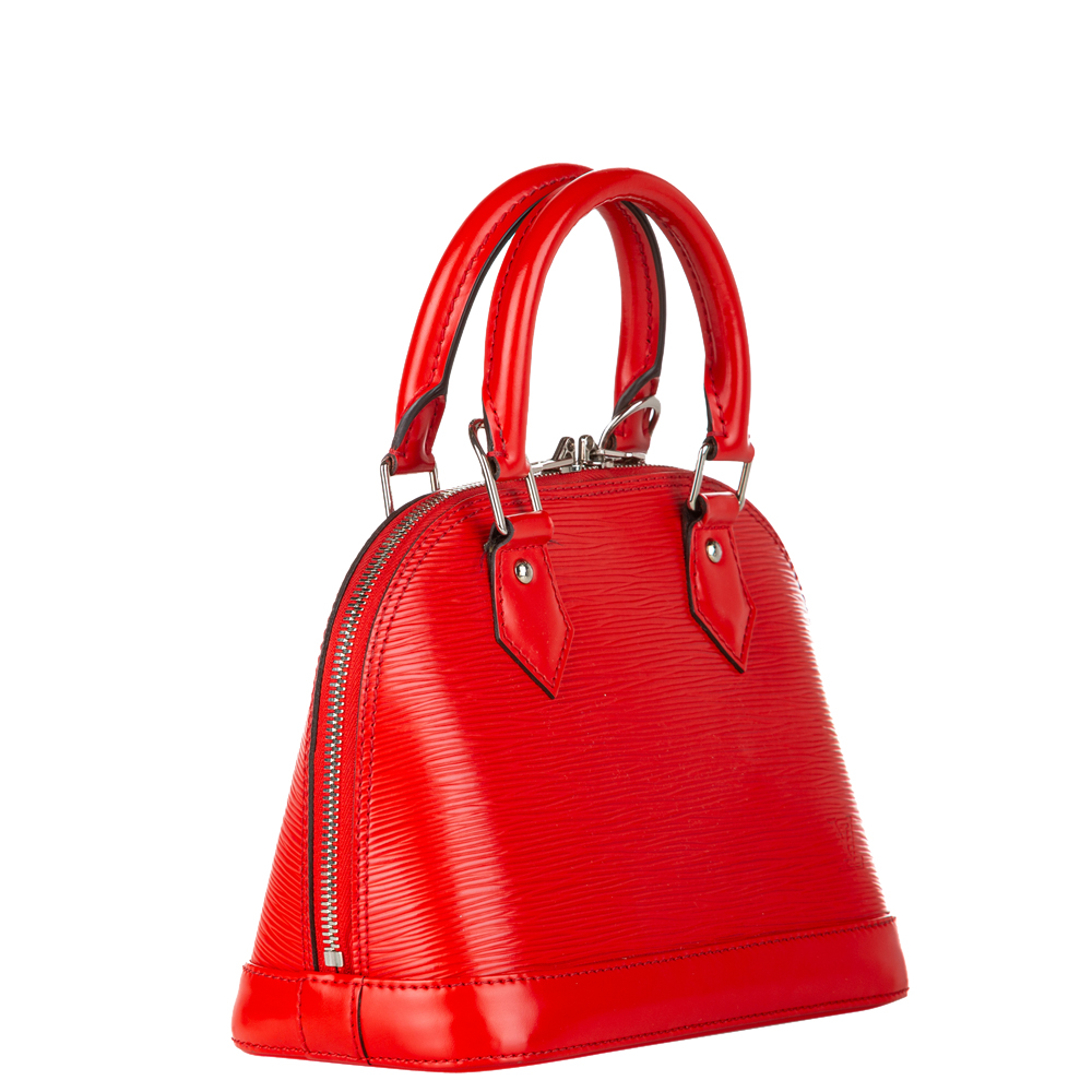 

Louis Vuitton Red Epi Leather Alma BB Bag