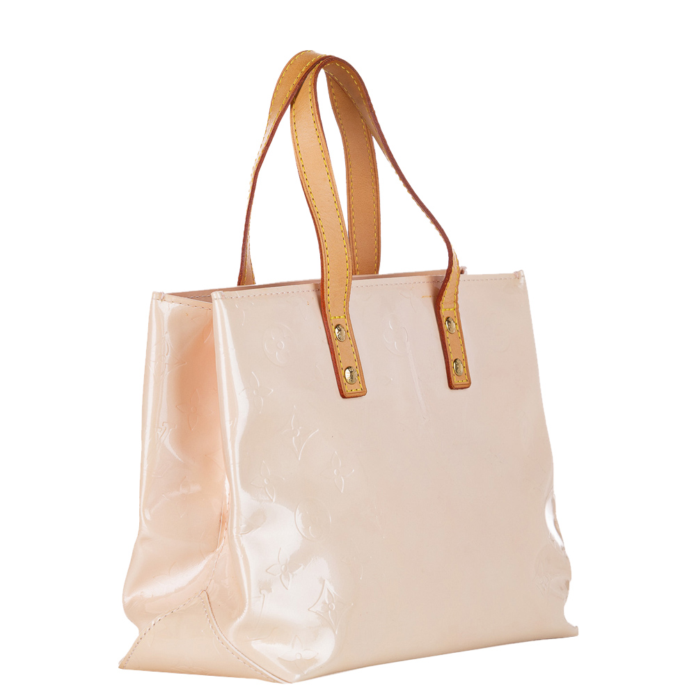 

Louis Vuitton White Monogram Vernis Reade PM Bag