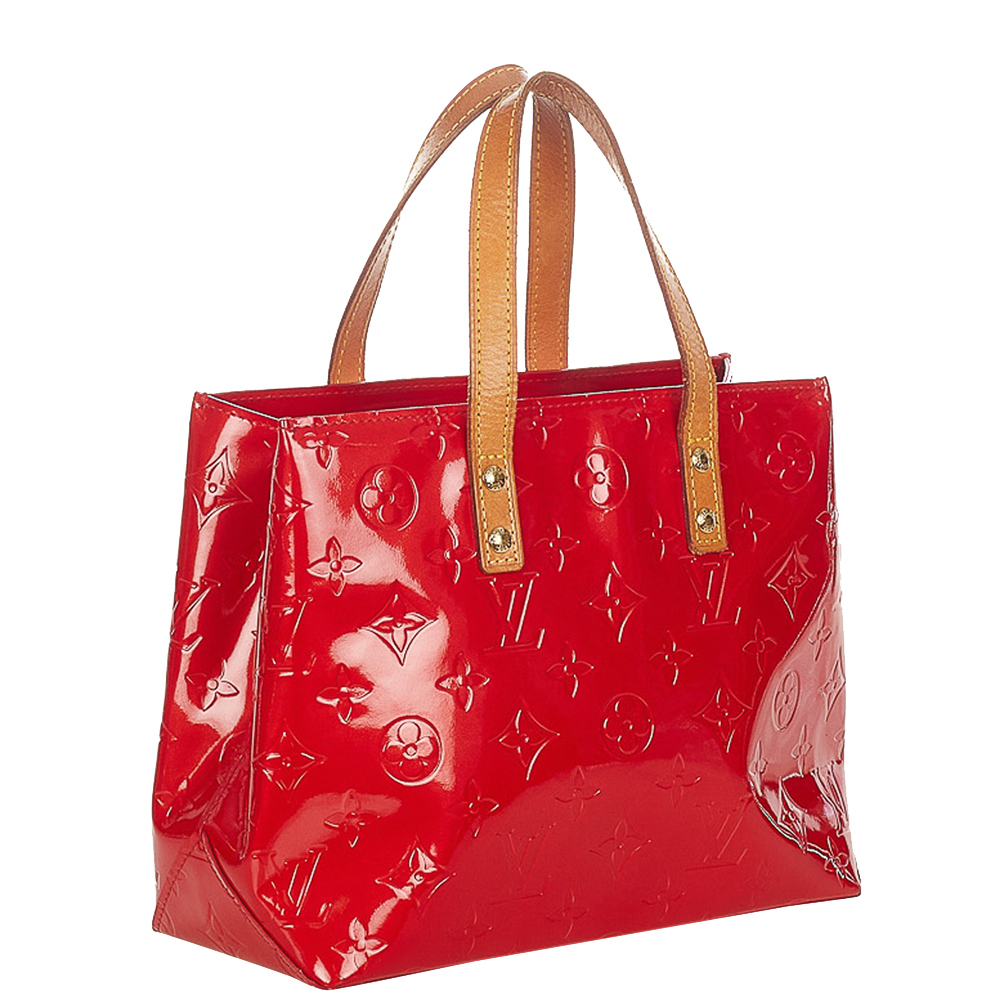 

Louis Vuitton Red Monogram Vernis Reade PM Bag