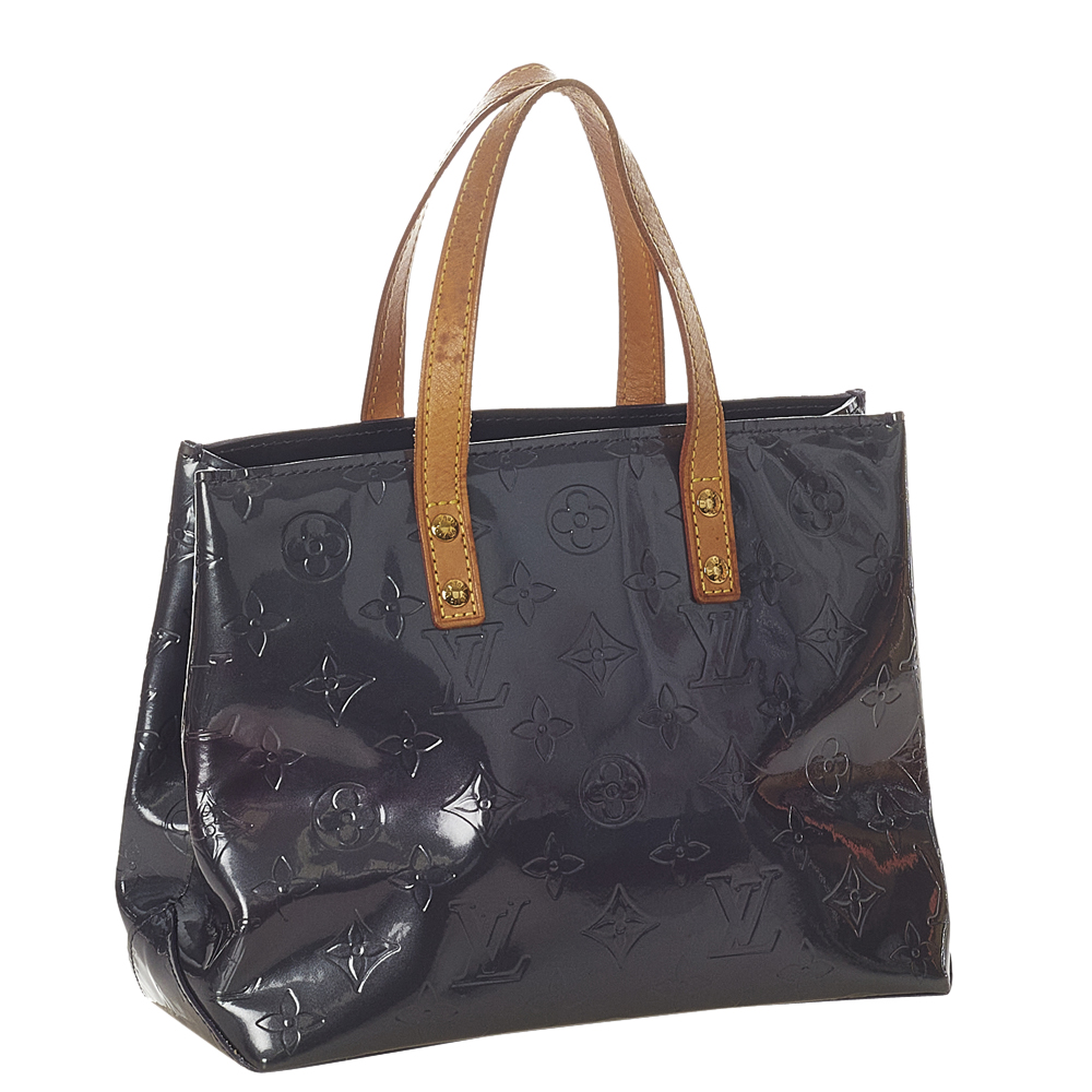 

Louis Vuitton Blue Monogram Vernis Reade PM Bag