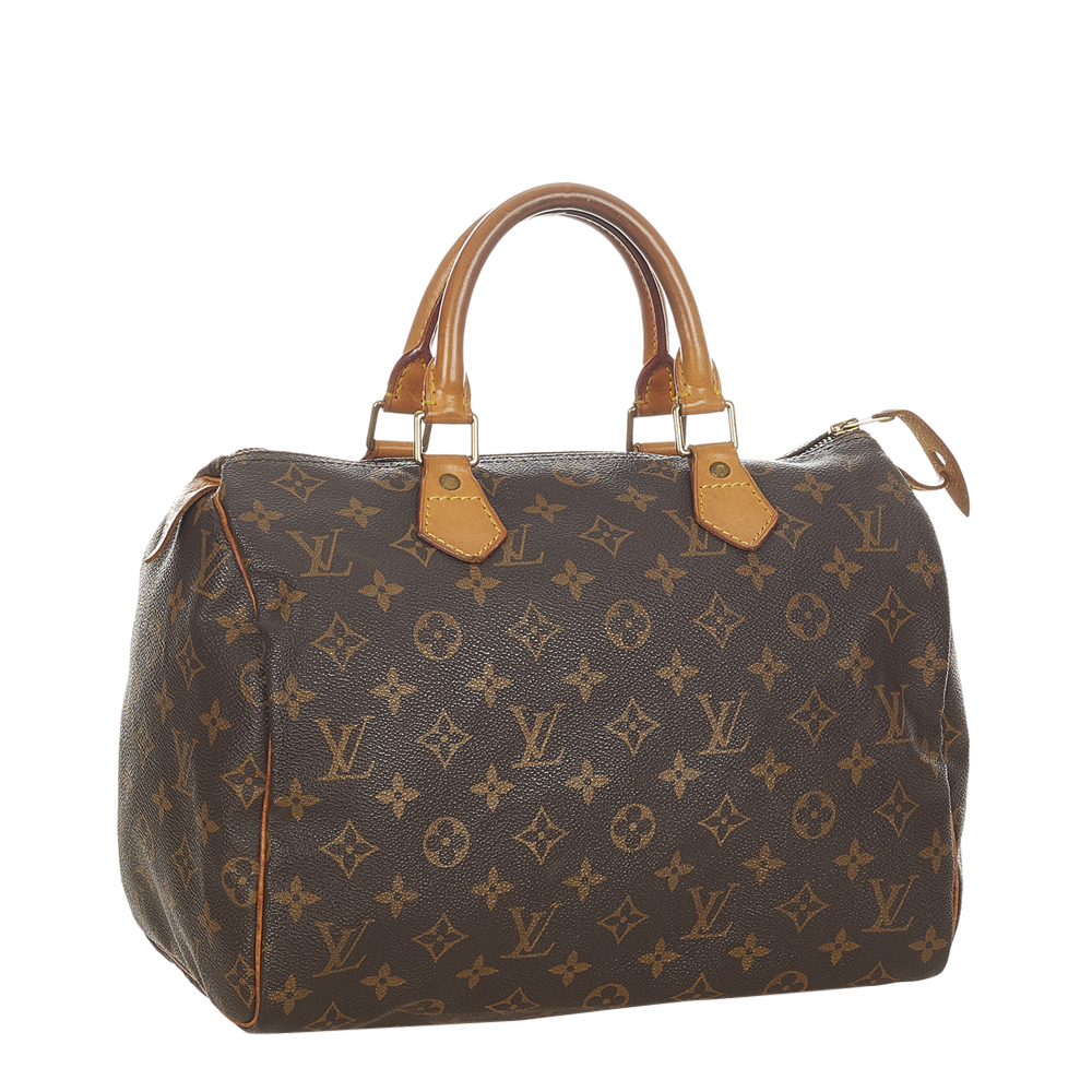 

Louis Vuitton Brown Monogram Coated Canvas Speedy 30 Top Handle Bag