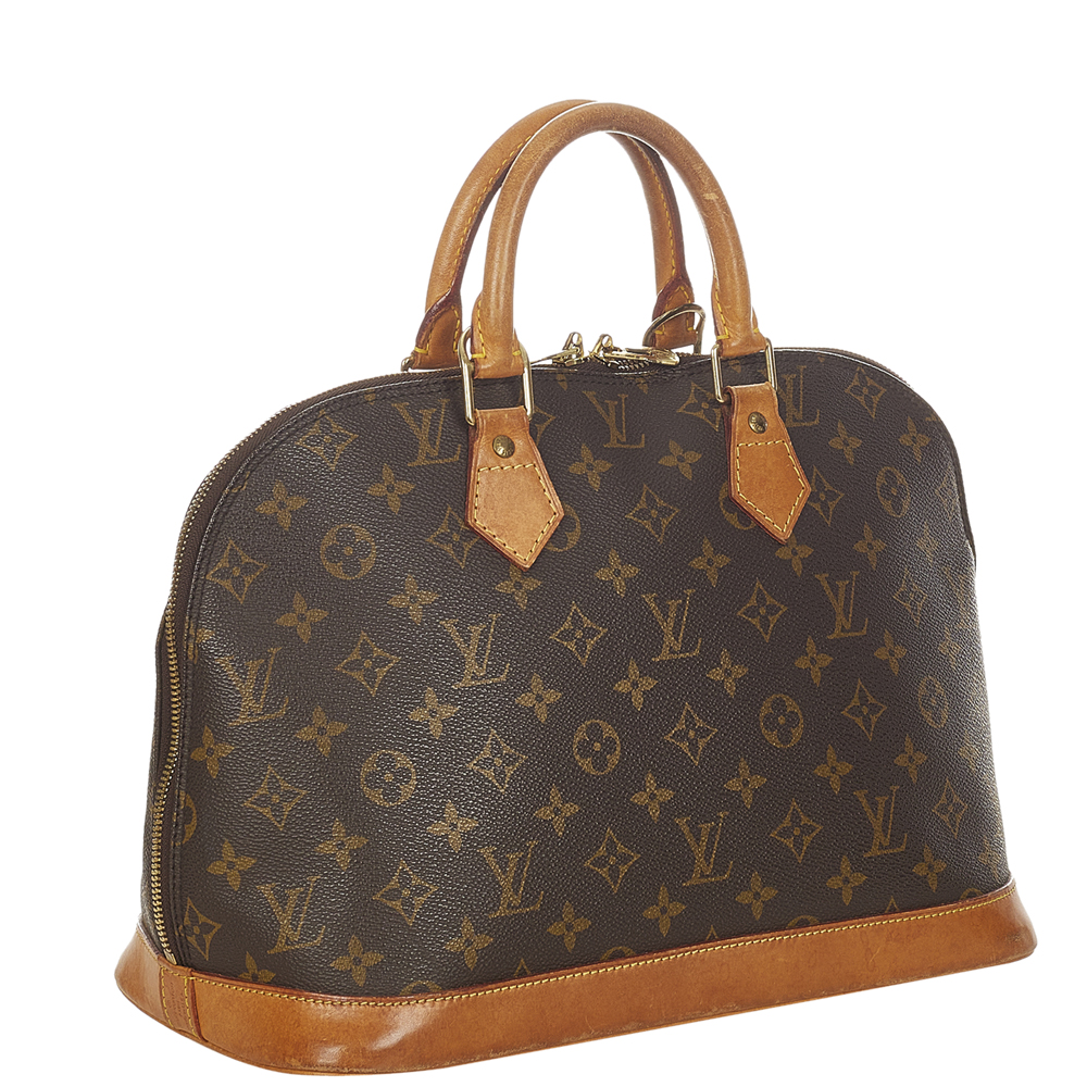 

Louis Vuitton Monogram Canvas Alma PM Bag, Brown