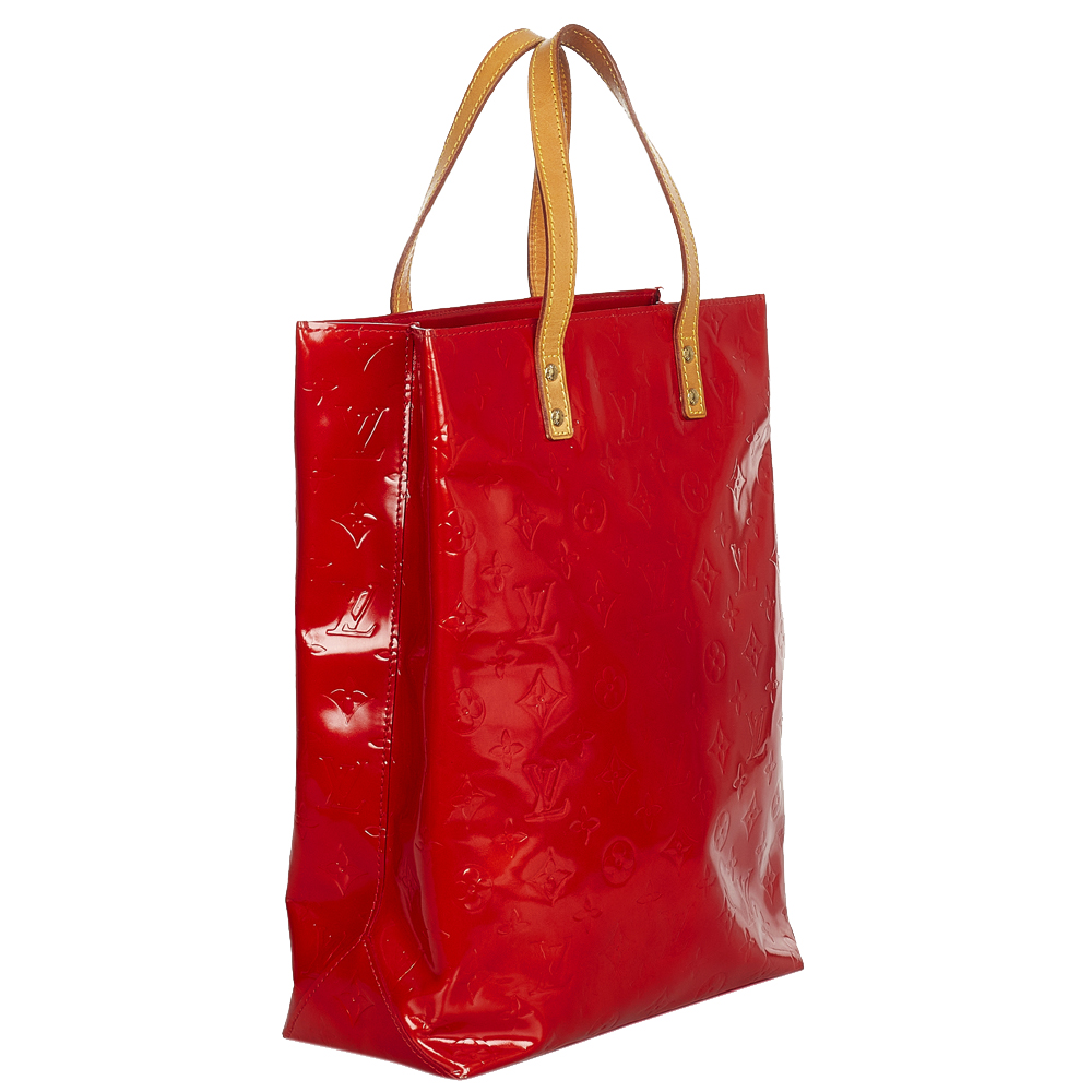 

Louis Vuitton Red Monogram Vernis Reade MM Bag