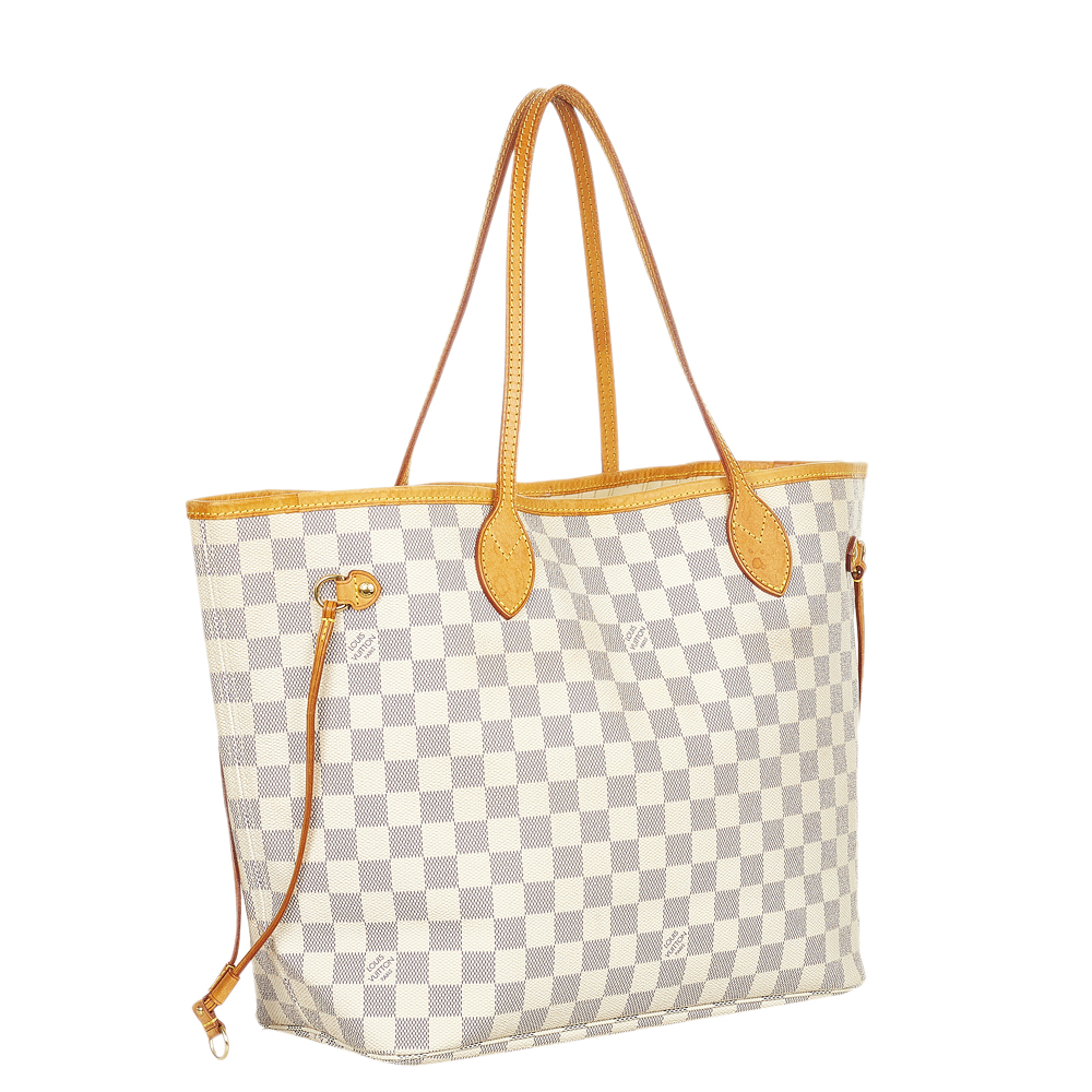 

Louis Vuitton Damier Azur Canvas Neverfull MM Bag, Blue