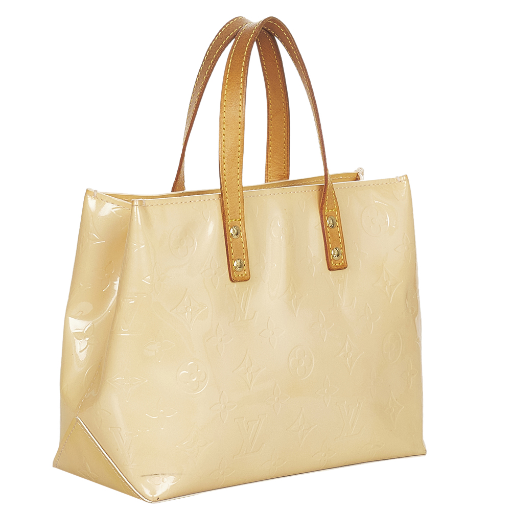 

Louis Vuitton Brown/Beige Vernis Leather Reade PM Top Handle Bag
