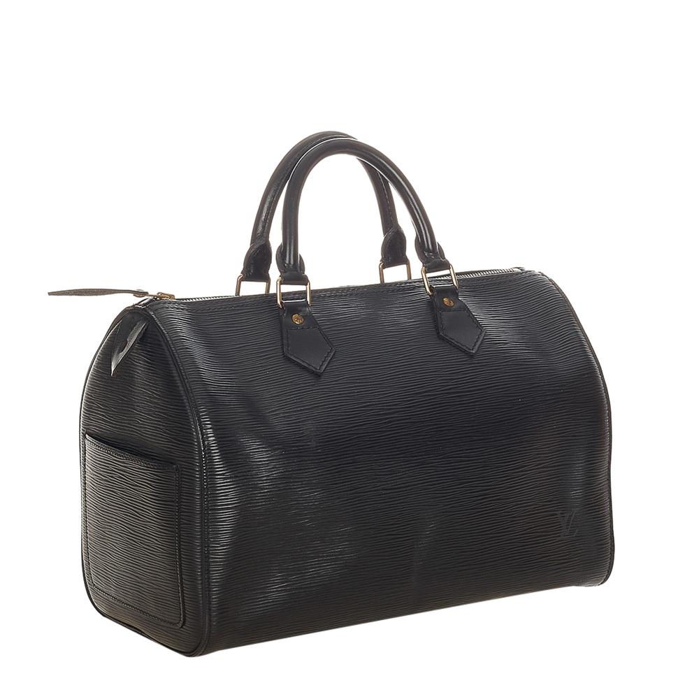 

Louis Vuitton Black Epi Leather Speedy 30 Top Handle Bag