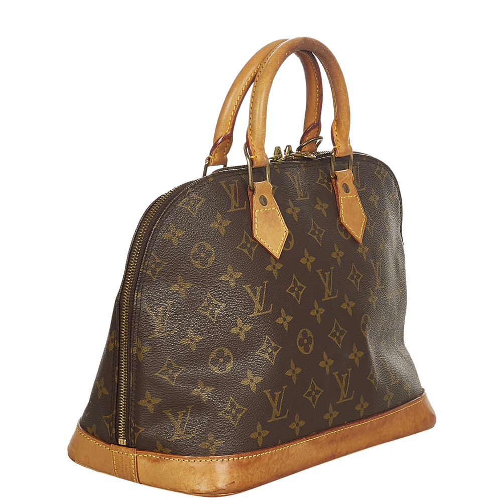 

Louis Vuitton Monogram Canvas Alma PM Bag, Brown