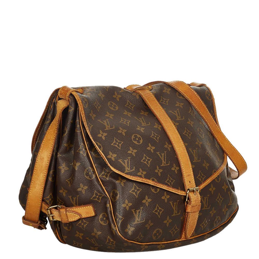 

Louis Vuitton Monogram Canvas Saumur 35 Bag, Brown