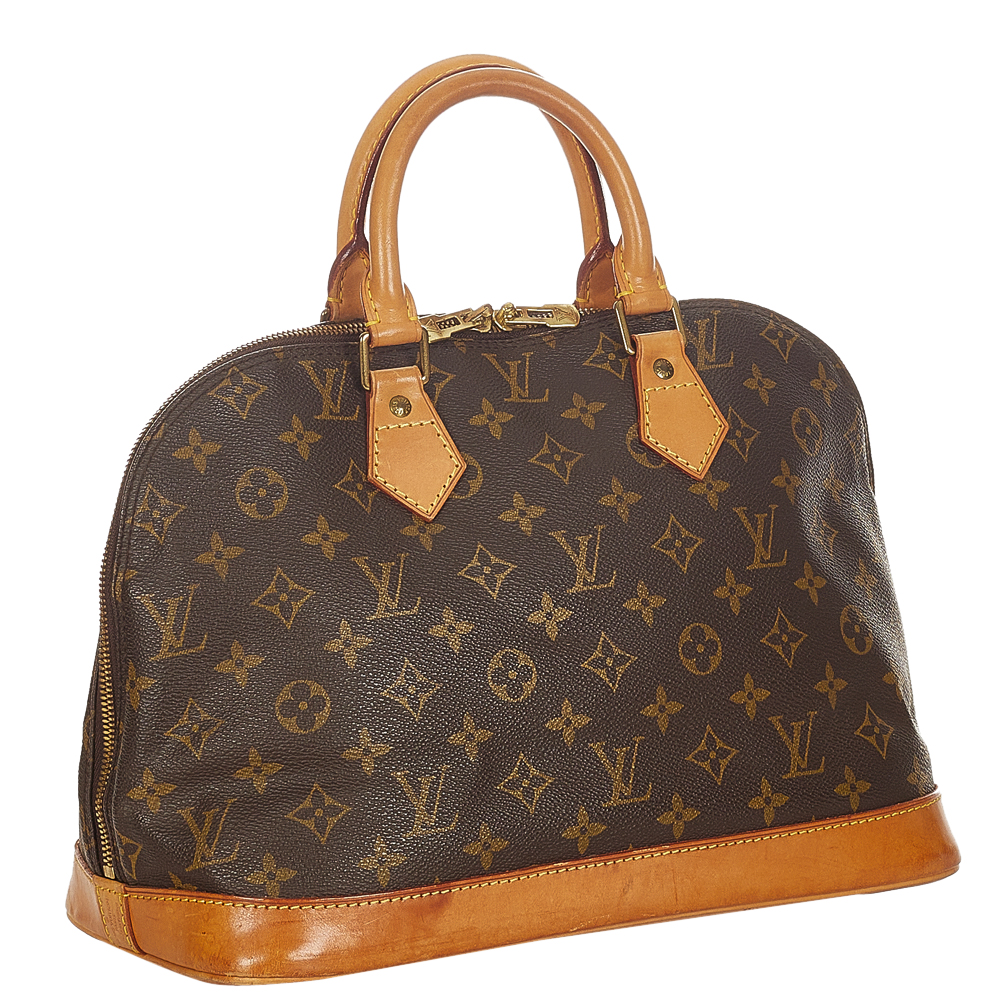 

Louis Vuitton Monogram Canvas Alma PM Bag, Brown