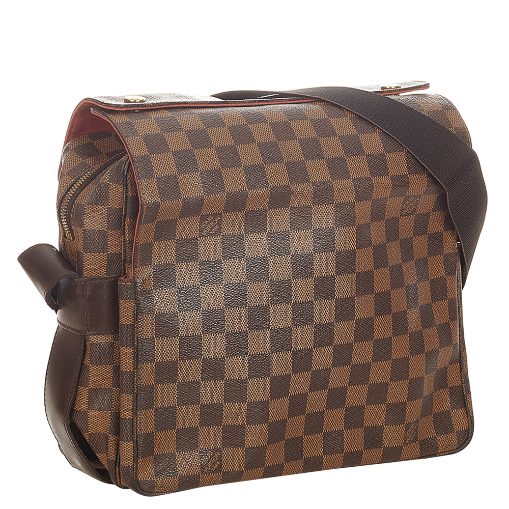 

Louis Vuitton Damier Ebene Canvas Naviglio Messenger Bag, Brown