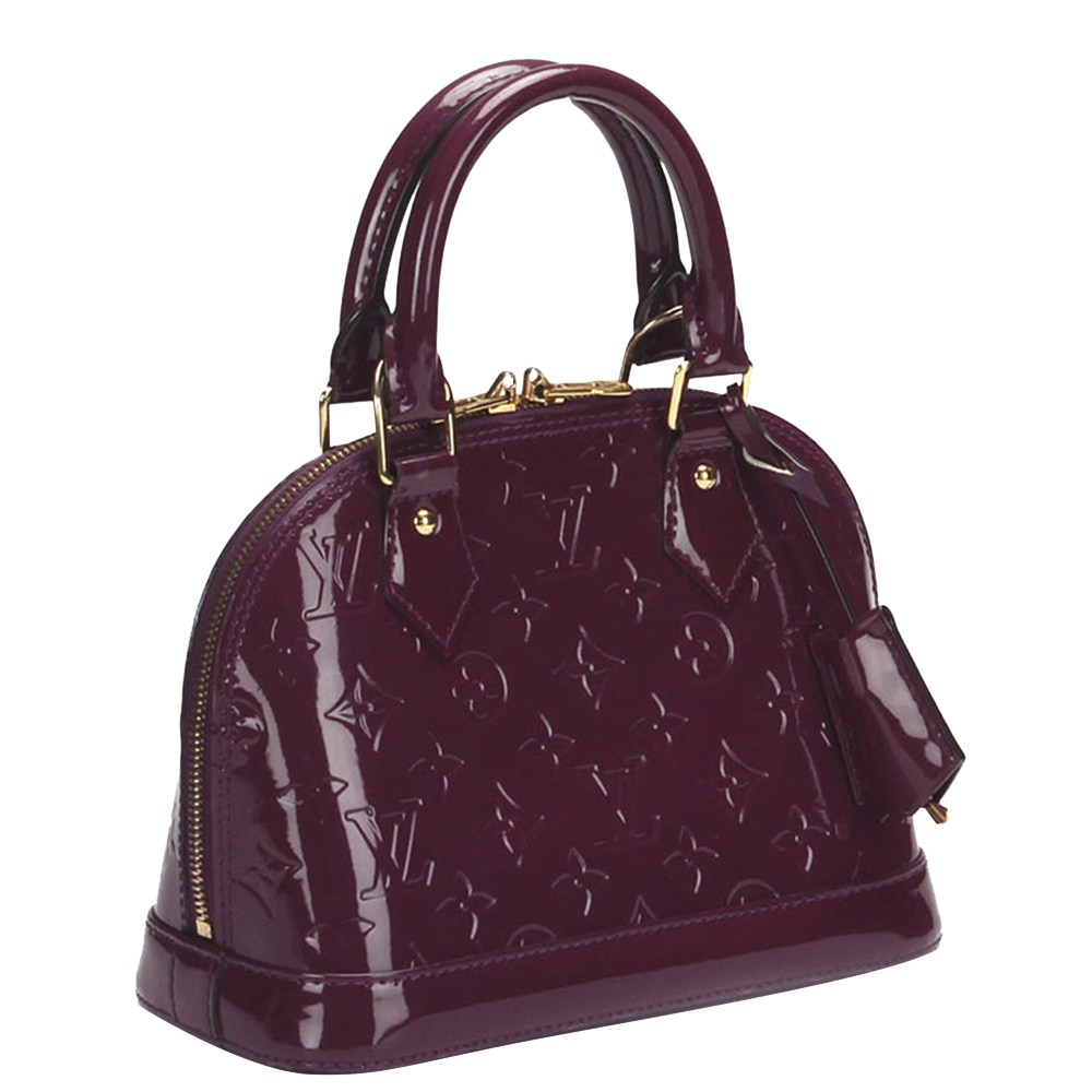 

Louis Vuitton Burgundy Monogram Vernis Alma BB Bag