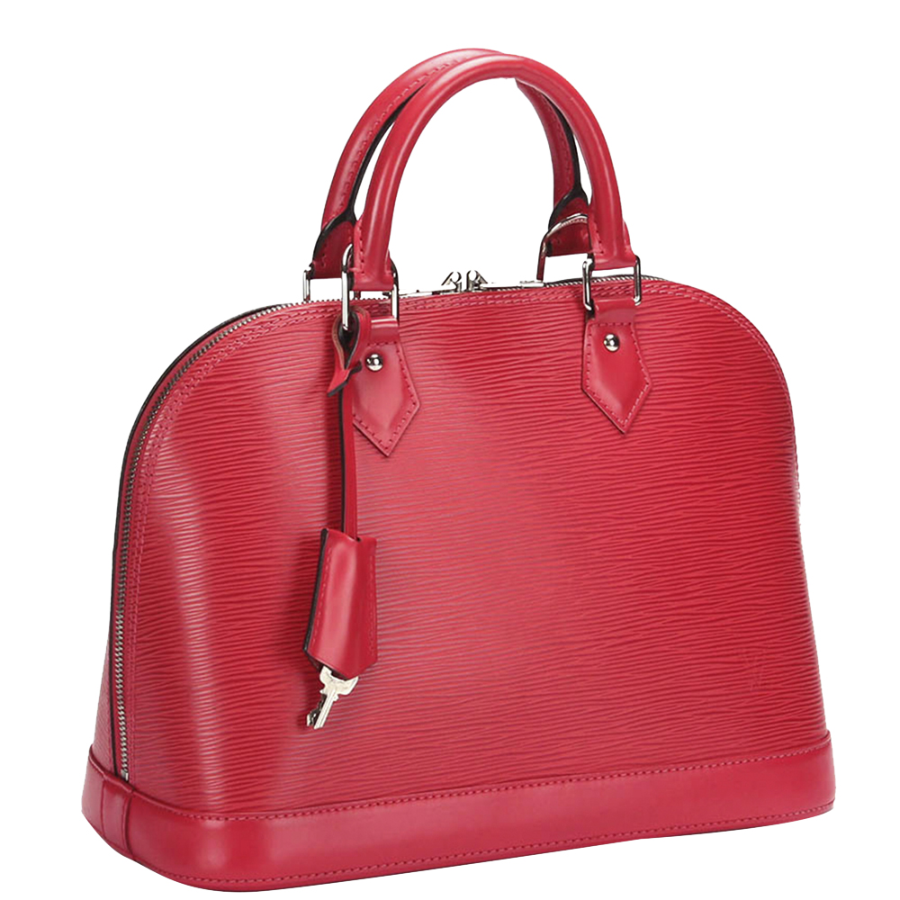 

Louis Vuitton Red Epi Leather Alma PM Bag
