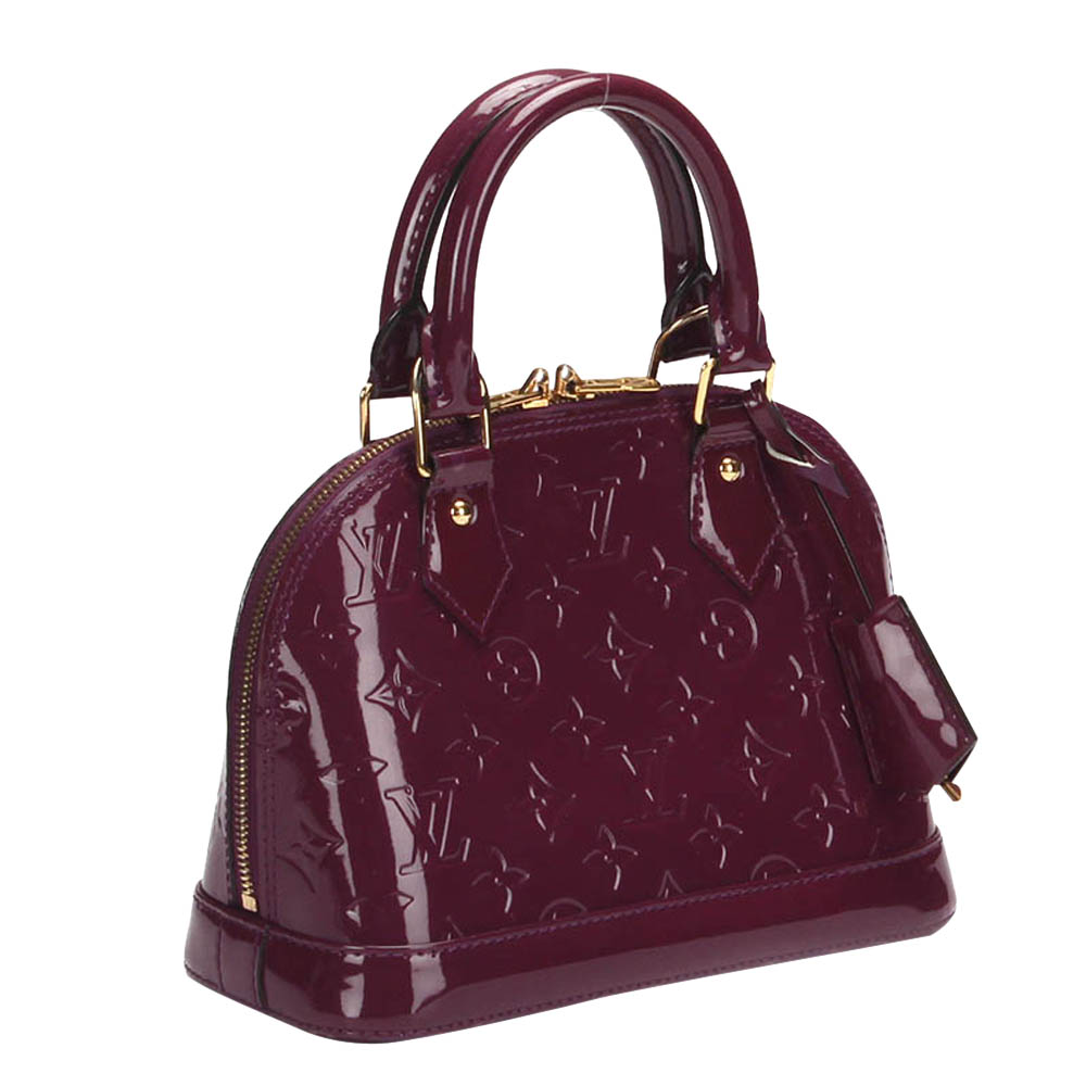 

Louis Vuitton Purple Monogram Vernis Leather Alma BB Bag