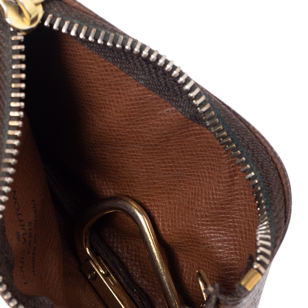 

Louis Vuitton Monogram Canvas Key Pouch, Brown