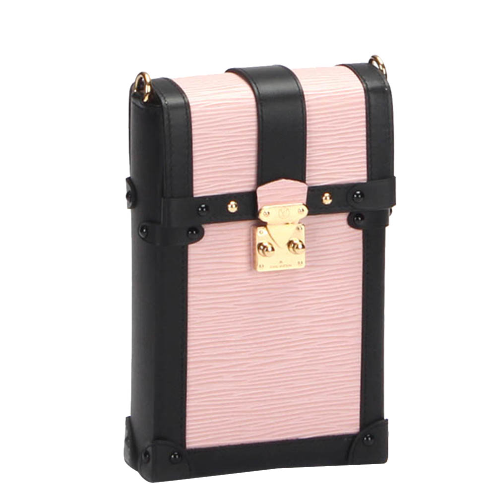 

Louis Vuitton Pink Epi Leather Pochette Trunk Vertical Bag