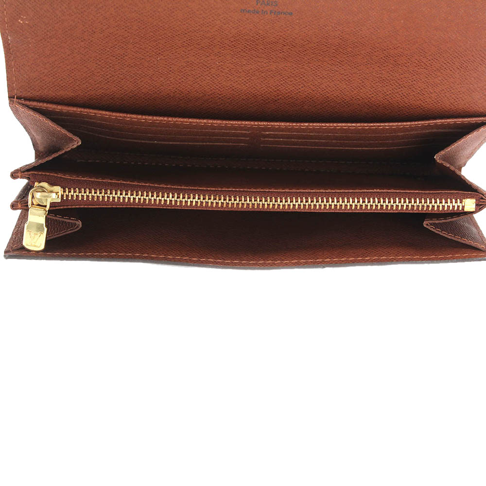 

Louis Vuitton Monogram Canvas Sarah Wallet, Brown