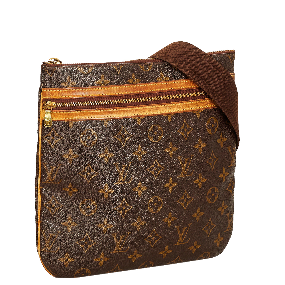 

Louis Vuitton Monogram Canvas Pochette Bosphore Bag, Brown