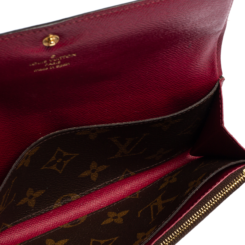 

Louis Vuitton Monogram Canvas Emilie Wallet, Brown