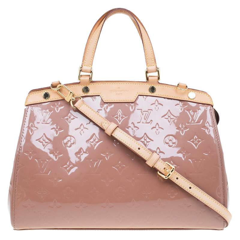 Buy Louis Vuitton Rose Florentine Monogram Vernis Brea MM Bag 53506 at best price | TLC