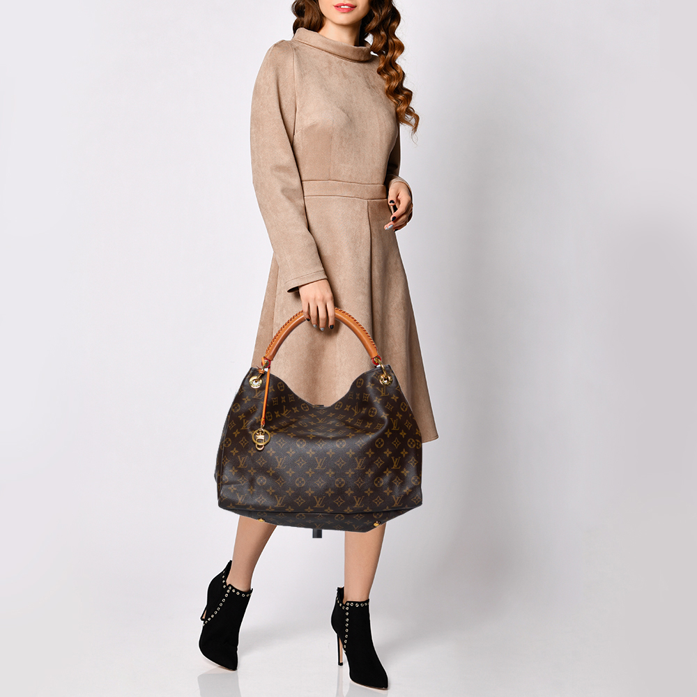 

Louis Vuitton Monogram Canvas and Leather Artsy MM Bag, Brown