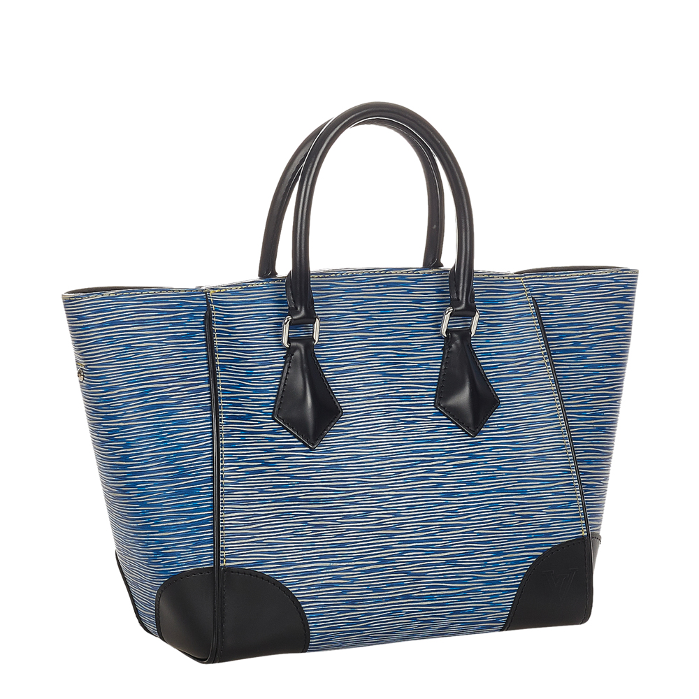 

Louis Vuitton Blue Epi Leather Phenix PM Tote Bag, Black