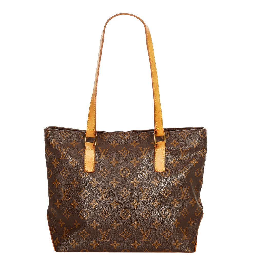 Pre-owned Louis Vuitton Monogram Canvas Cabas Piano Bag In Brown