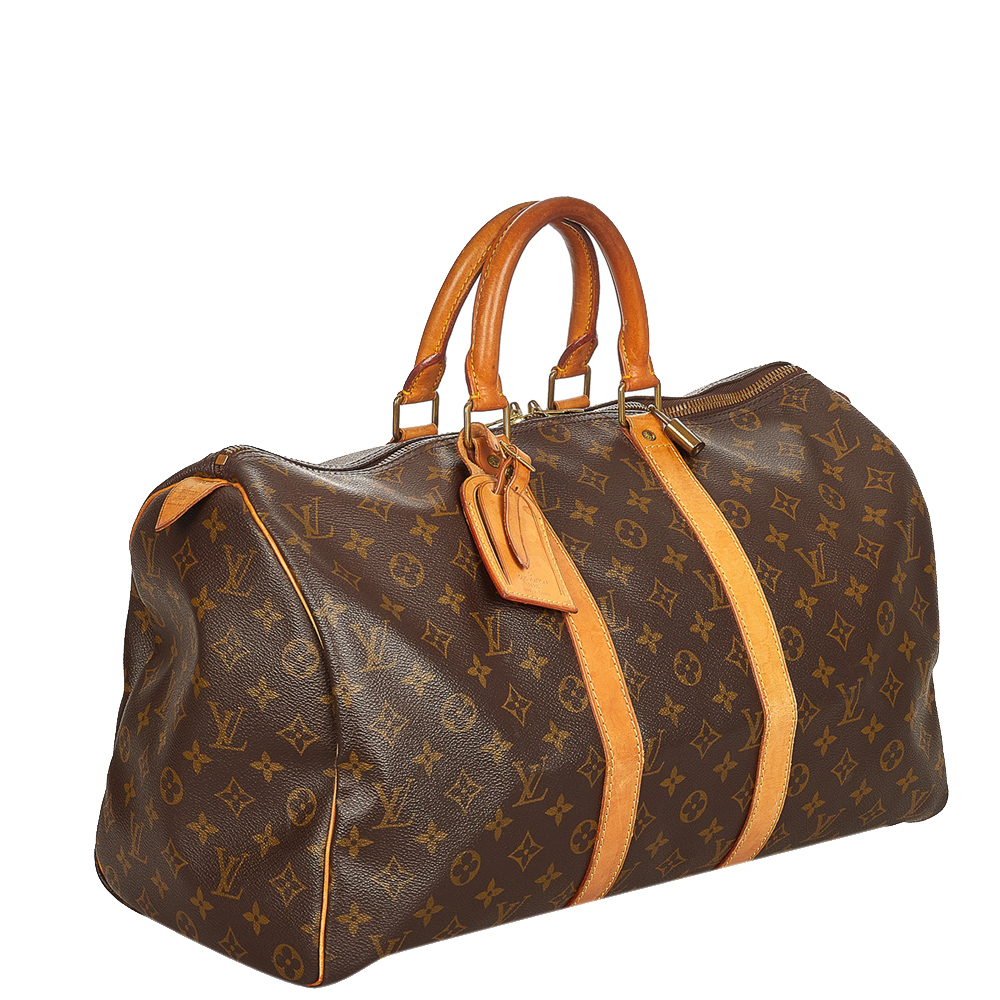 

Louis Vuitton Monogram Canvas Keepall 45 Bag, Brown