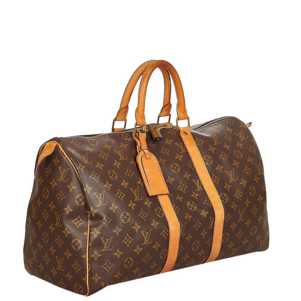 

Louis Vuitton Monogram Canvas Keepall 45 Bag, Brown
