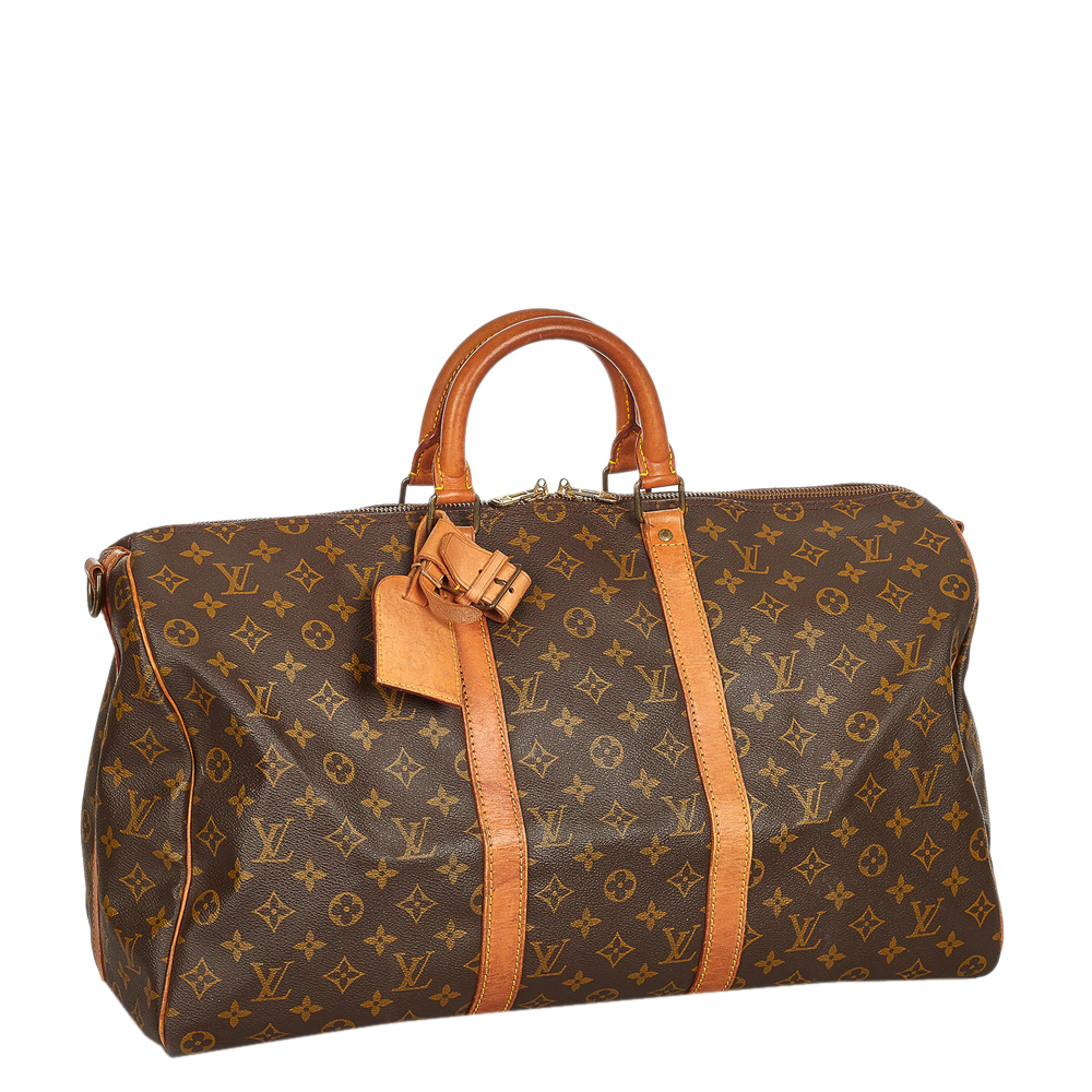 

Louis Vuitton Monogram Canvas Keepall 50 Bag, Brown