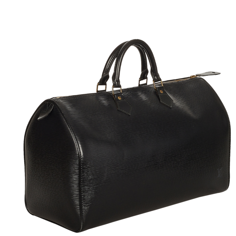 

Louis Vuitton Black Epi Leather Speedy 40 Top Handle Bag