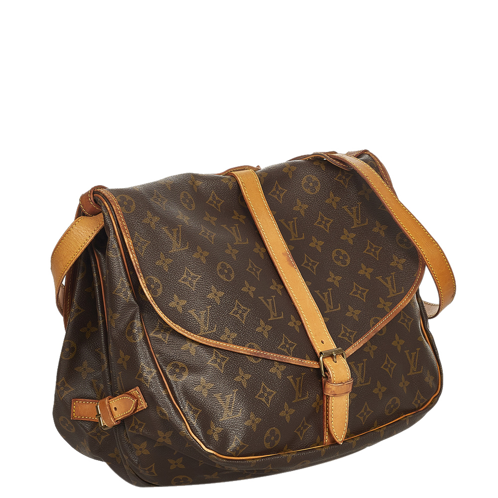 

Louis Vuitton Monogram Canvas Saumur 35 Bag, Brown