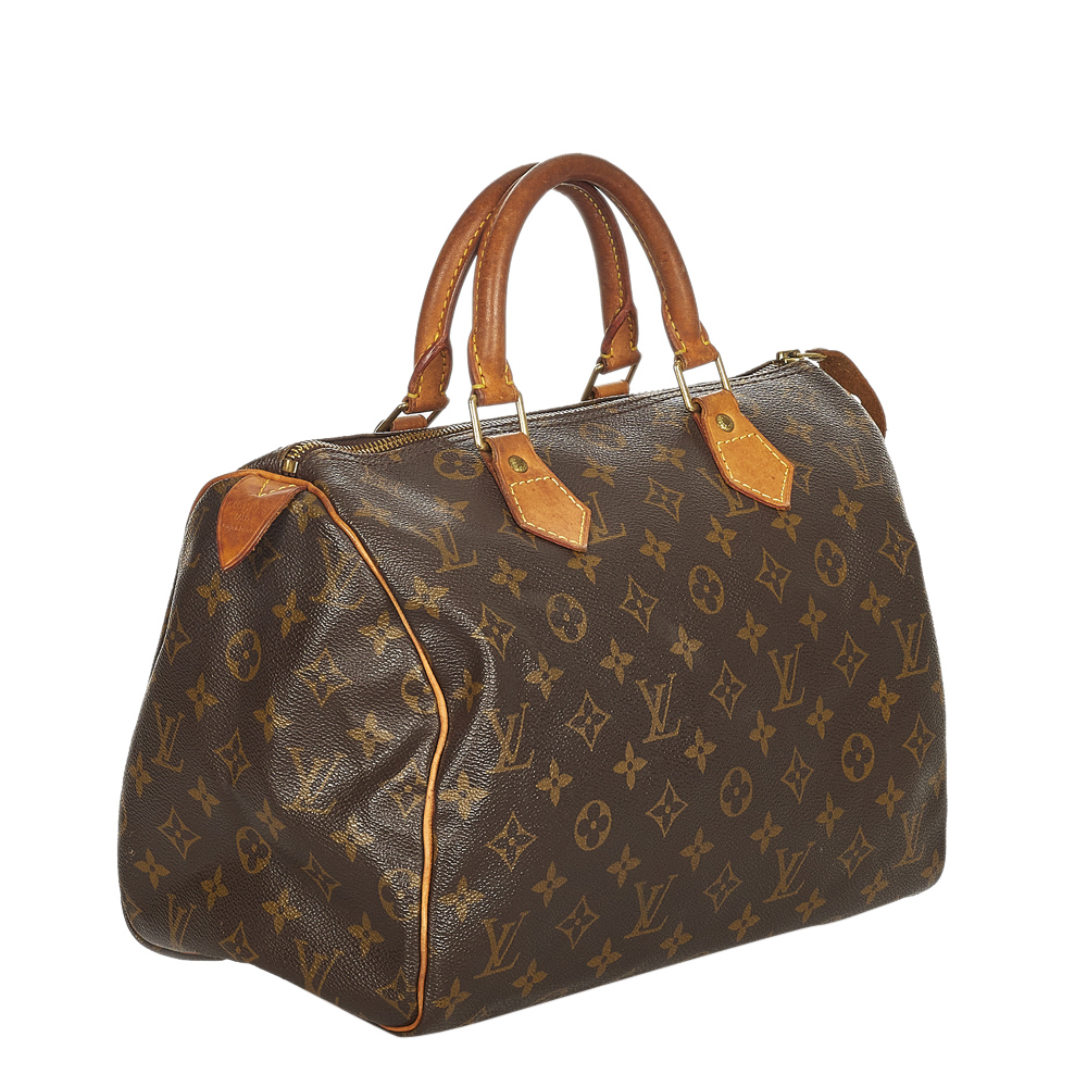 

Louis Vuitton Monogram Canvas Speedy 30 Bag, Brown