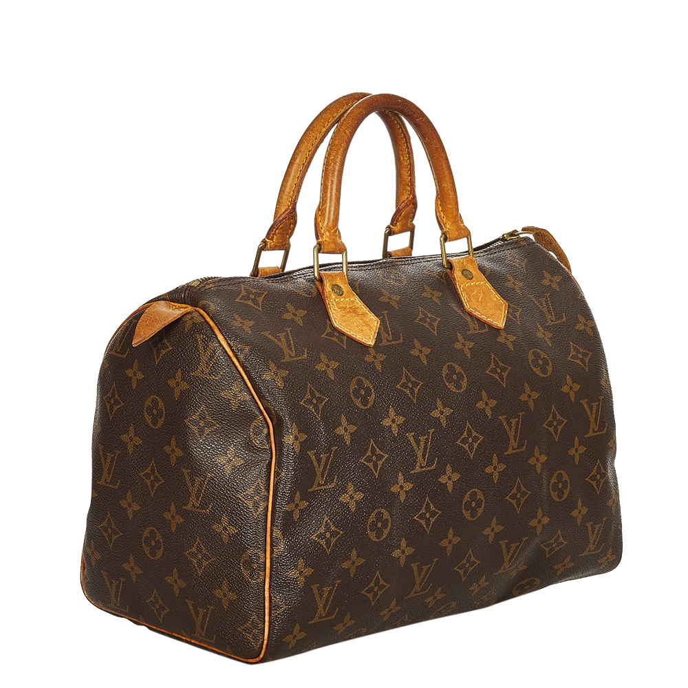 

Louis Vuitton Monogram Canvas Speedy 30 Bag, Brown