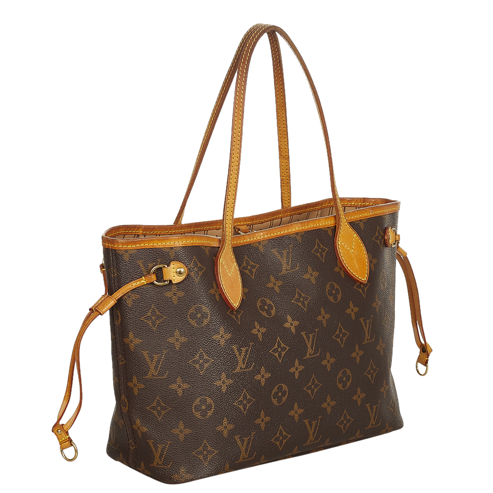 

Louis Vuitton Monogram Canvas Neverfull PM Bag, Brown