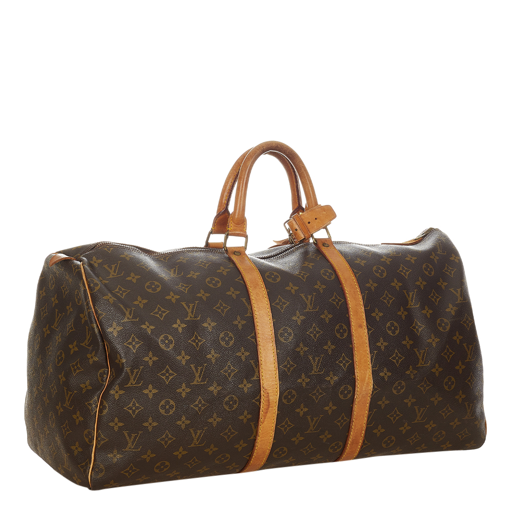 

Louis Vuitton Monogram Canvas Keepall 55 Bag, Brown