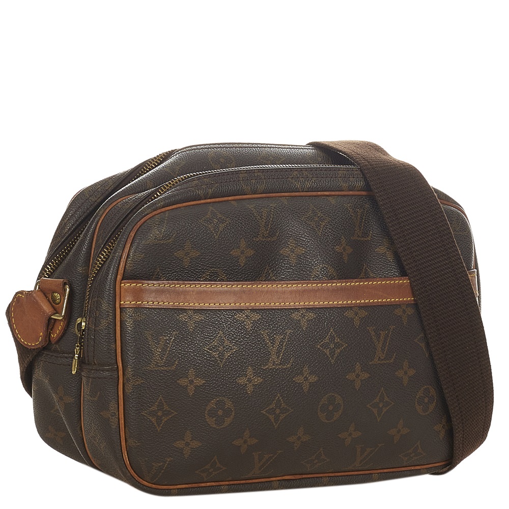 

Louis Vuitton Monogram Canvas Reporter PM Bag, Brown