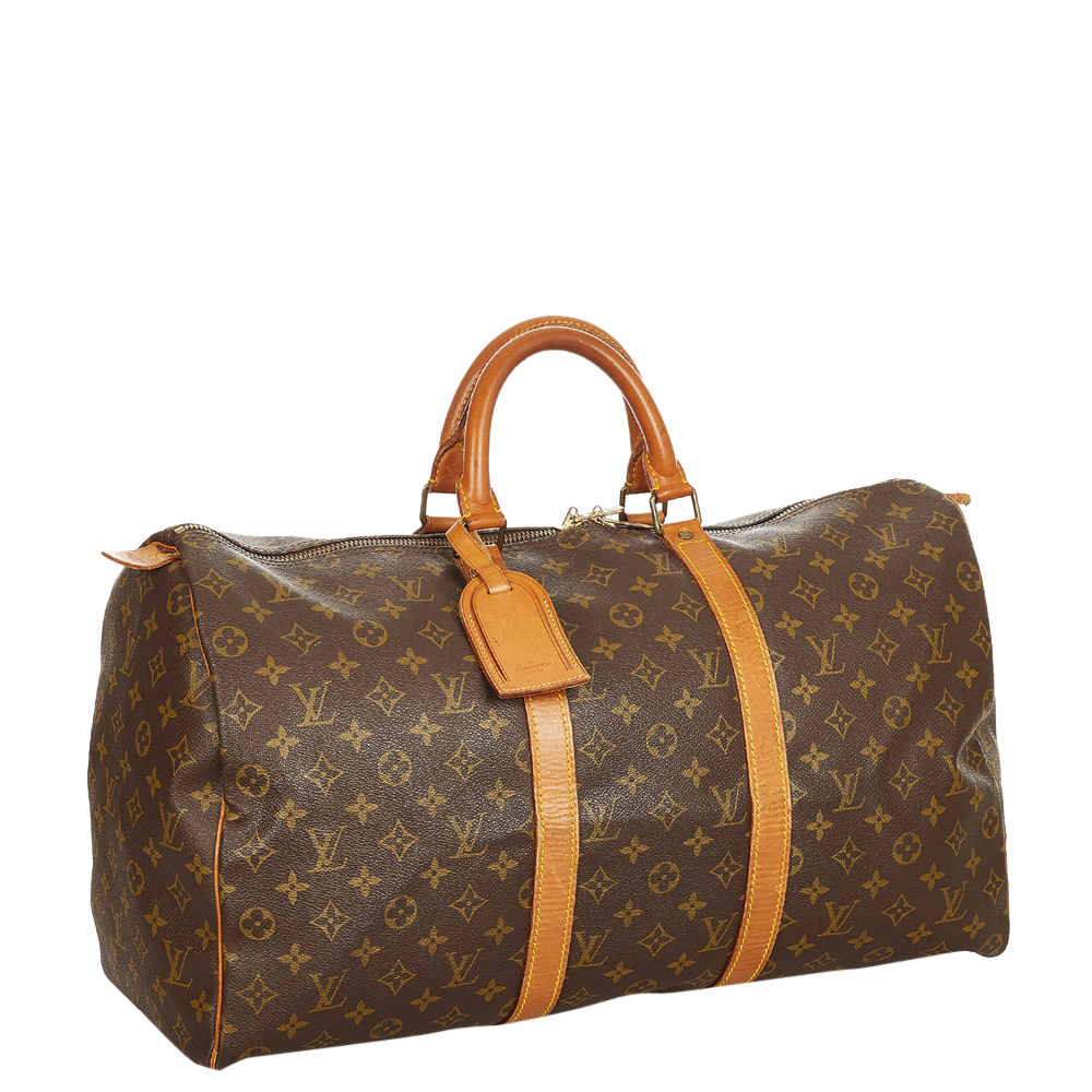 

Louis Vuitton Monogram Canvas Keepall 50 Bag, Brown