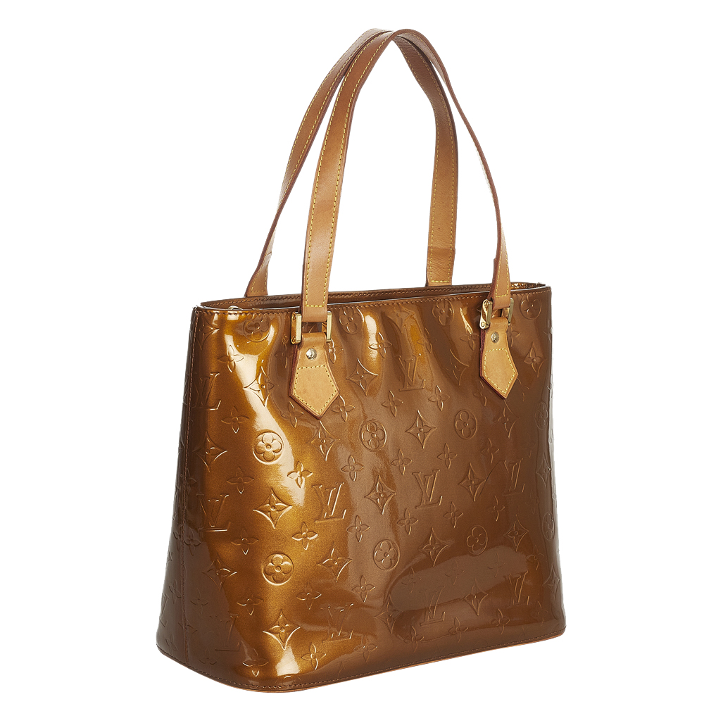 

Louis Vuitton Brown/Bronze Vernis Leather Houston Tote Bag