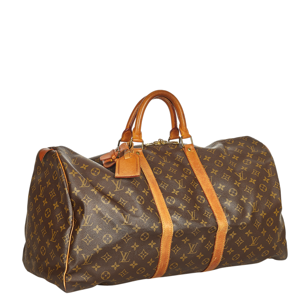 

Louis Vuitton Monogram Canvas Keepall 55 Bag, Brown