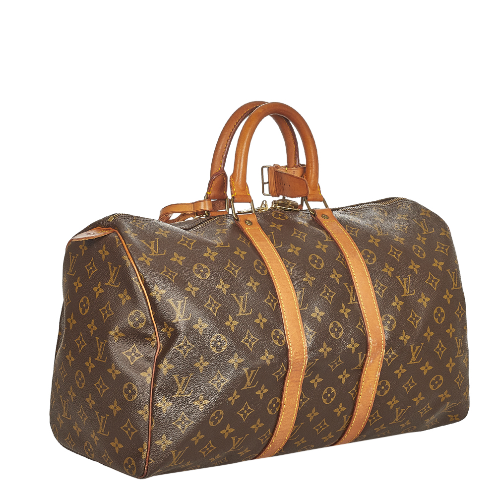 

Louis Vuitton Monogram Canvas Keepall 45 Bag, Brown