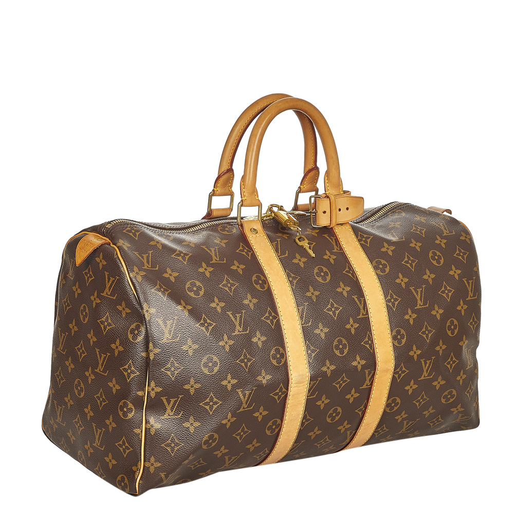 

Louis Vuitton Monogram Canvas Keepall 45 Bag, Brown
