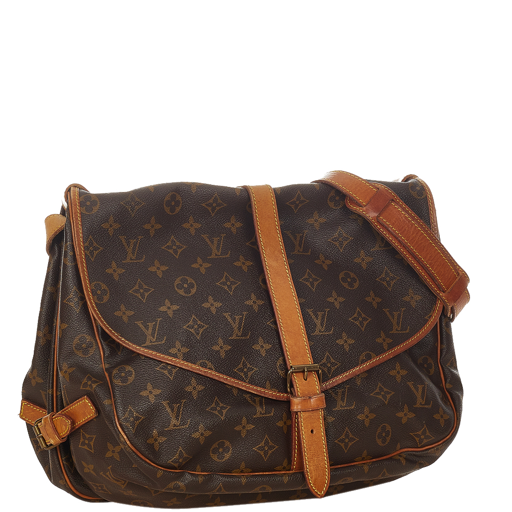 

Louis Vuitton Monogram Canvas Saumur 35 Bag, Brown