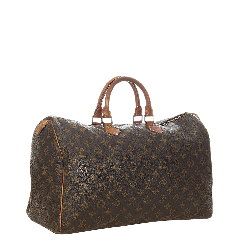 

Louis Vuitton Brown Monogram Canvas Speedy 40 Top Handle Bag