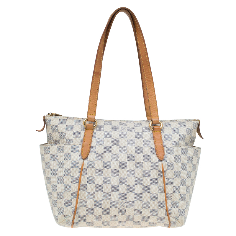 Pre Owned Louis Vuitton Damier Azur Canvas Totally PM Bag