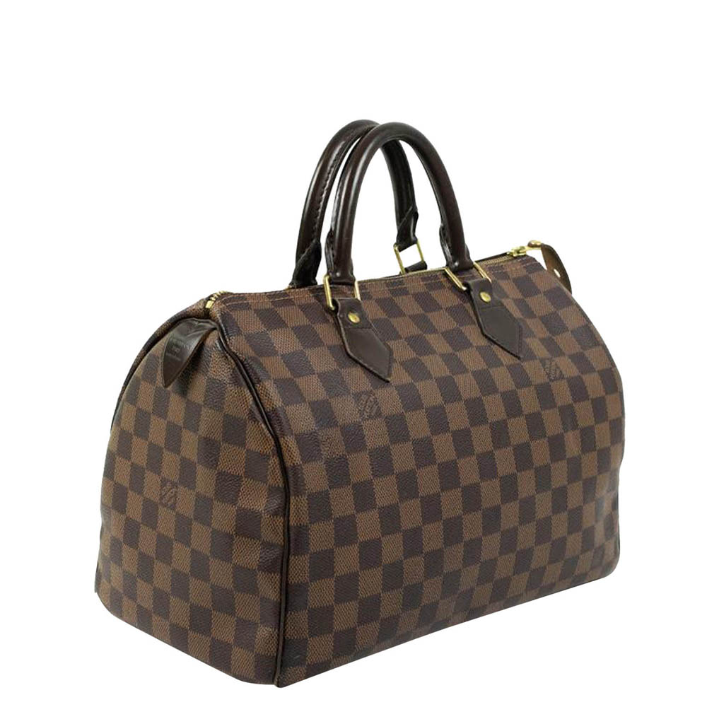 

Louis Vuitton Brown Damier Canvas Speedy 30 Top Handle Bag