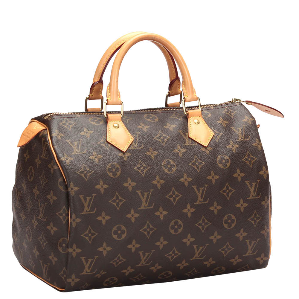 

Louis Vuitton Brown Monogram Coated Canvas Speedy 30 Top Handle Bag