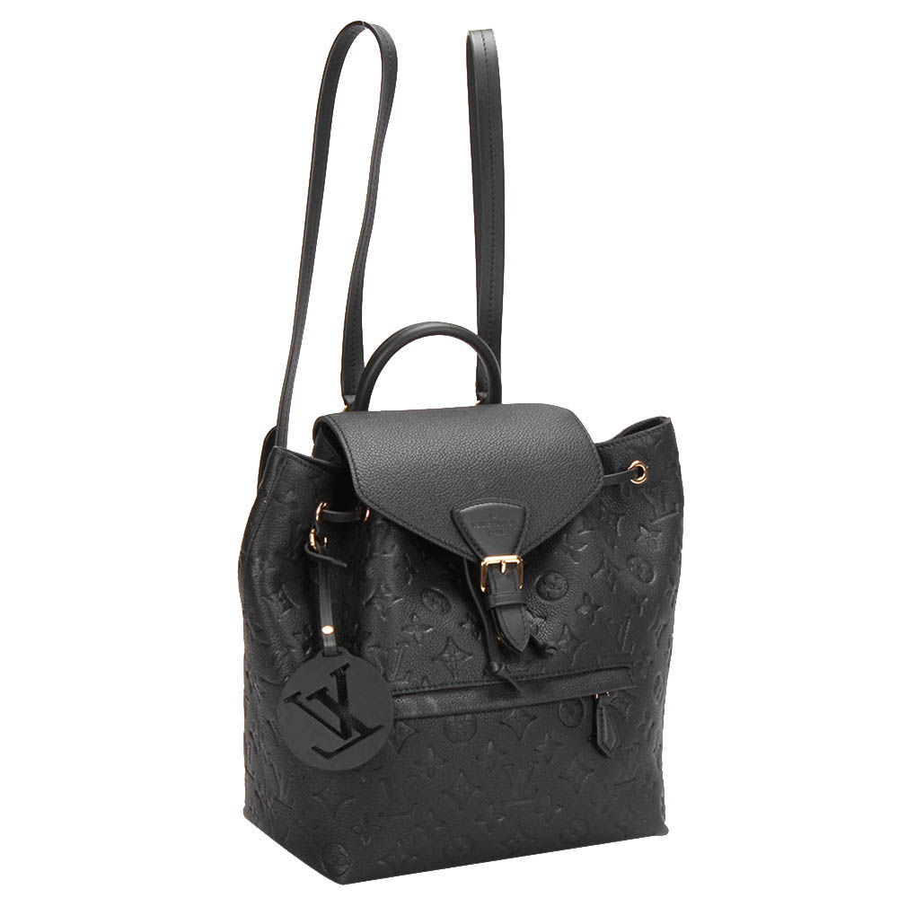 

Louis Vuitton Black Leather Monogram Empreinte Montsouris Backpack